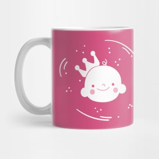 Cute Little Prince Baby with Crown Mug